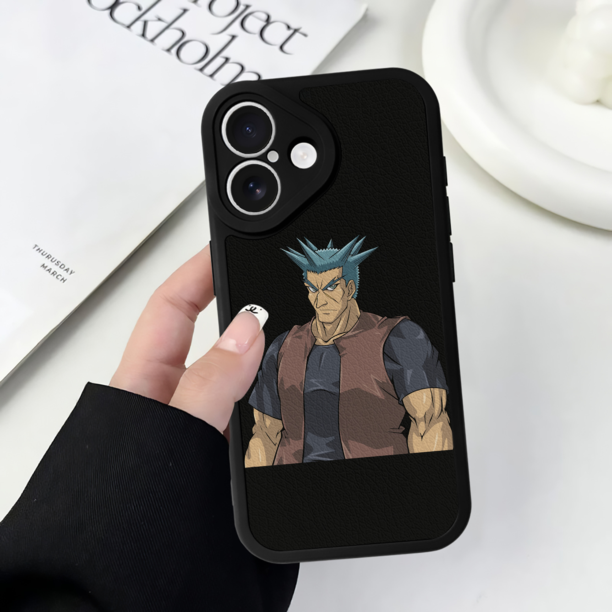 遊☆戯☆王 Yu-Gi-Oh! 【iPhone 16シリーズ対応】シリコンスマホケース（レザー調） 材質：シリコン